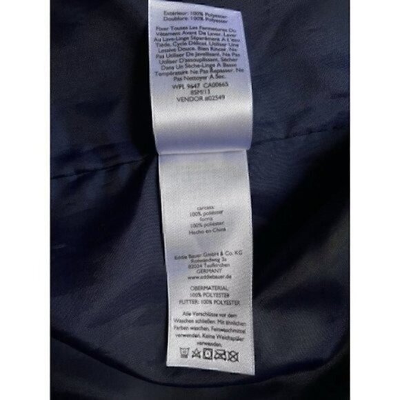 Eddie Bauer Barrier Ridge 2.0 Jacket Blue & Black Stripes Men’s TXL Waterproof - Picture 12 of 12